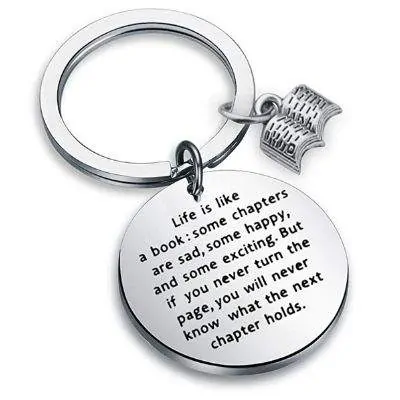 Book Club Keychain - Life is a Book
