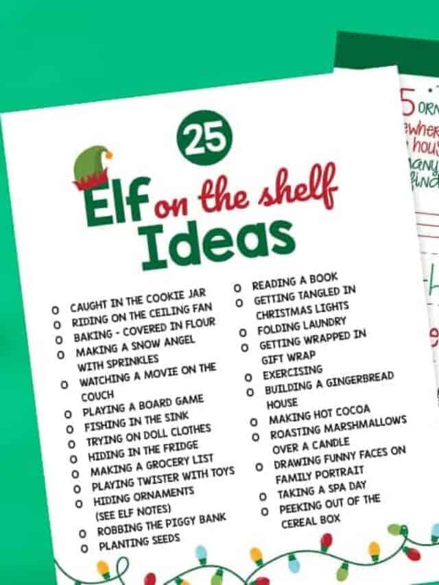 25 Elf on the Shelf Printables & Ideas Story