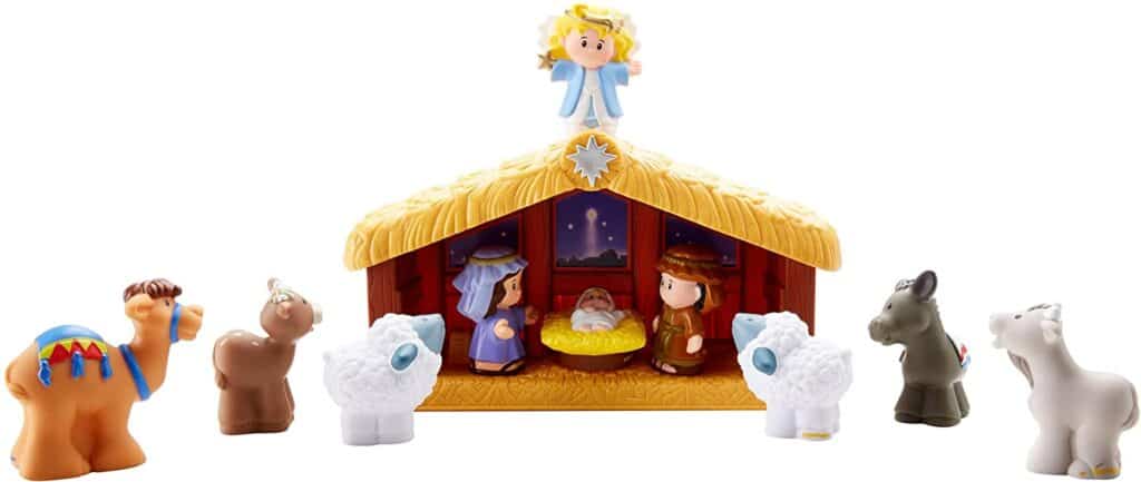 Fisher Little People Christmas Story Nativity Set Stable Vv1 for sale online 