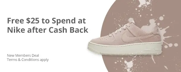 Free money to spend at Nike after cashback and here's how.
