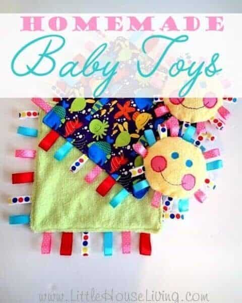 Homemade baby toys.