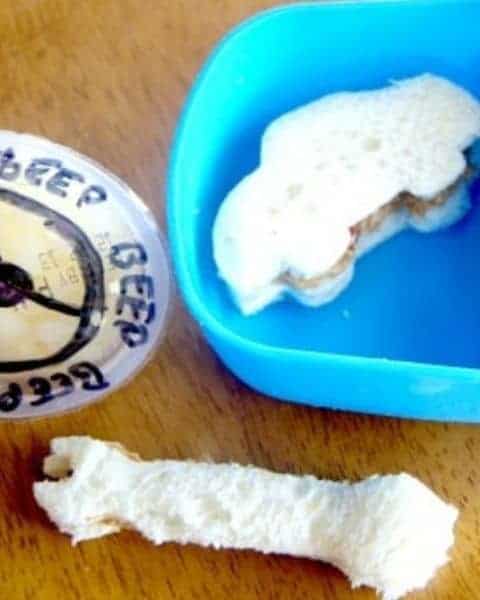 Car themed school lunch.