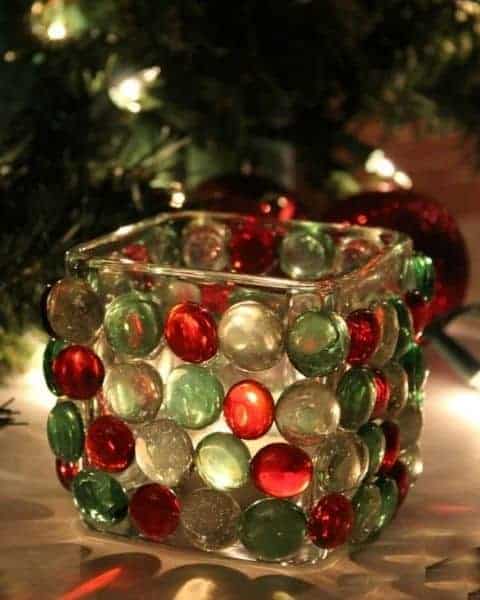 Christmas candle prism homemade light.