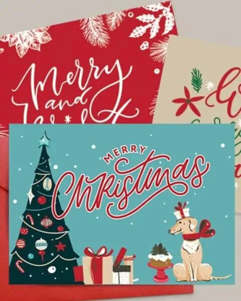 Printable Christmas cards.