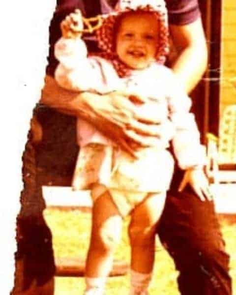 An old photograph of a little girl.