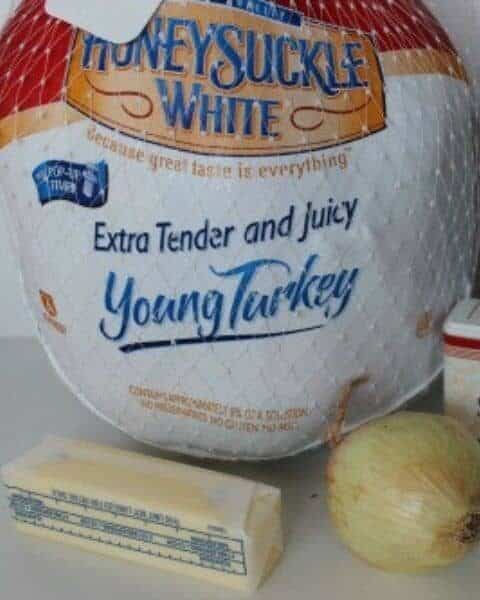 Ingredients to make a turkey.