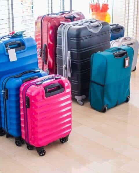 Several luggage's for a family vacation.