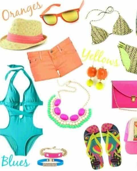 Summer neon frugal fashion finds.