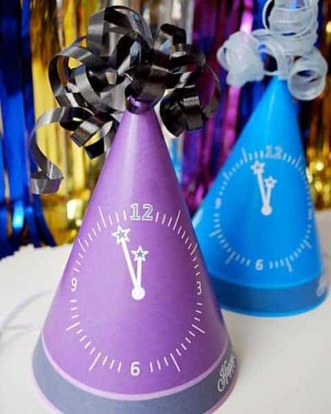 Happy New Years Eve hats to celebrate the new year.