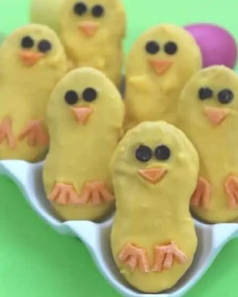Homemade Nutter Butter chicks for Easter.