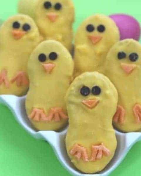 Homemade Nutter Butter chicks for Easter.
