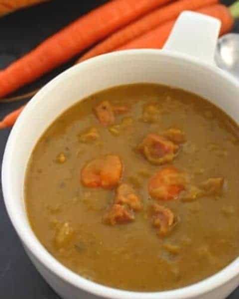 Split pea soup with ham.