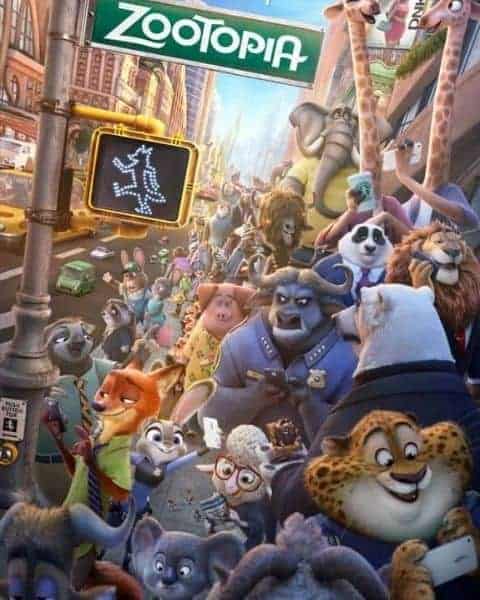 Zootopia coloring pages.