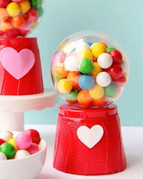 Finished bubble gum dispenser machine craft.