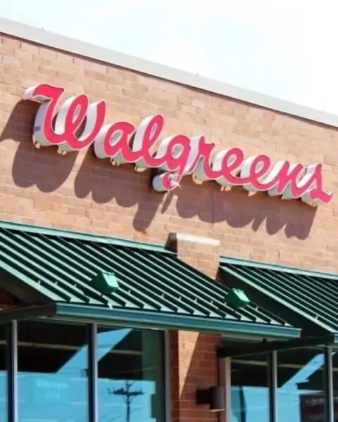 Walgreens storefront.