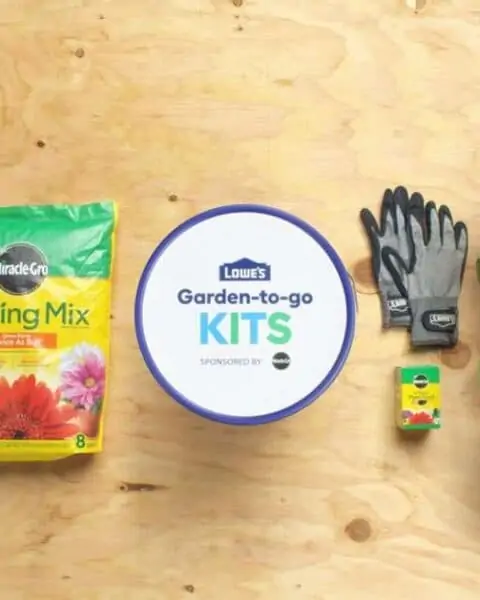 Free gardening kit from Lowes.