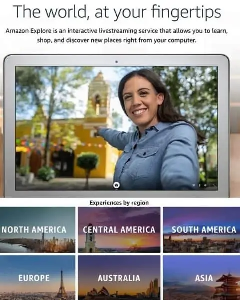 Amazon explore virtual tours and try for free.