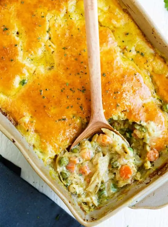 Make ahead chicken pot pie.