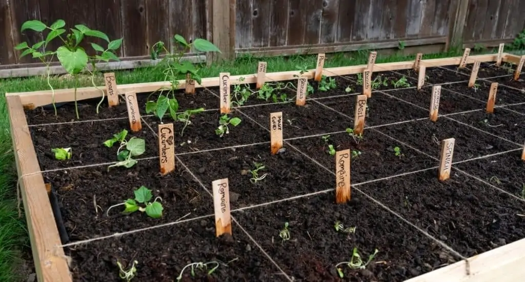 Square foot garden.