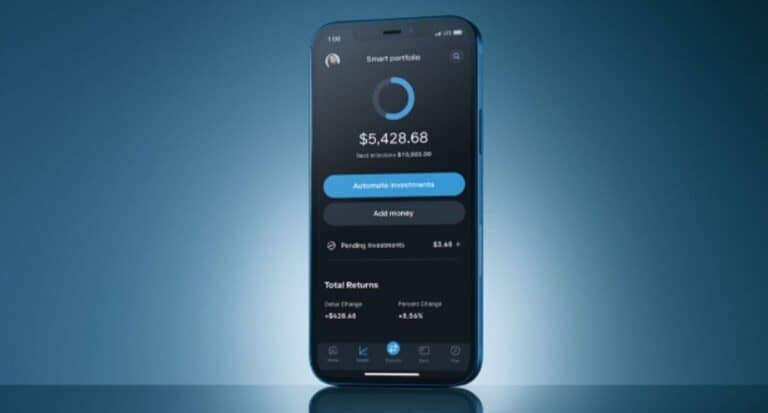 A smart phone with a money amount.