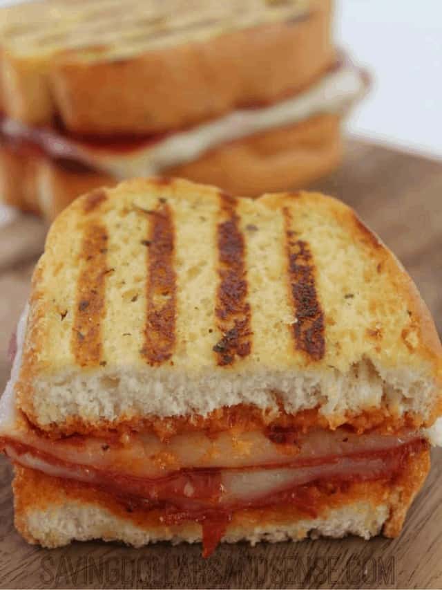 Grilled Pepperoni Pizza Sandwich Recipe