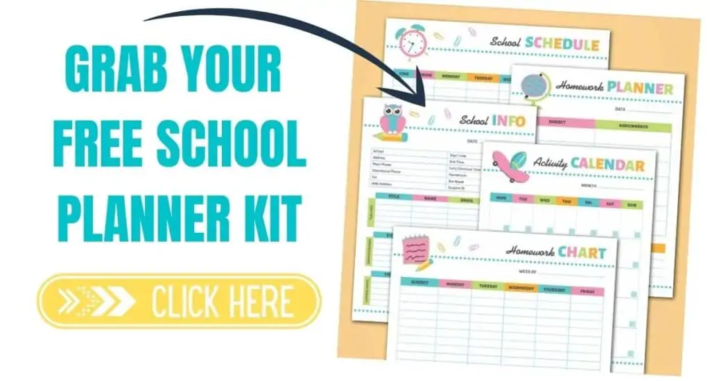 Free school planner kit.