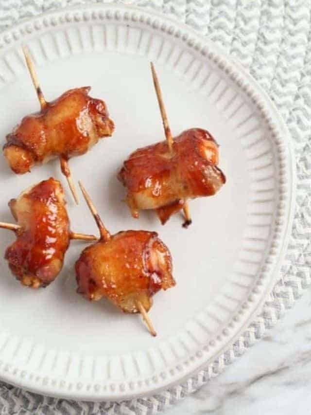 BBQ Bacon Wrapped Chicken Bites Story