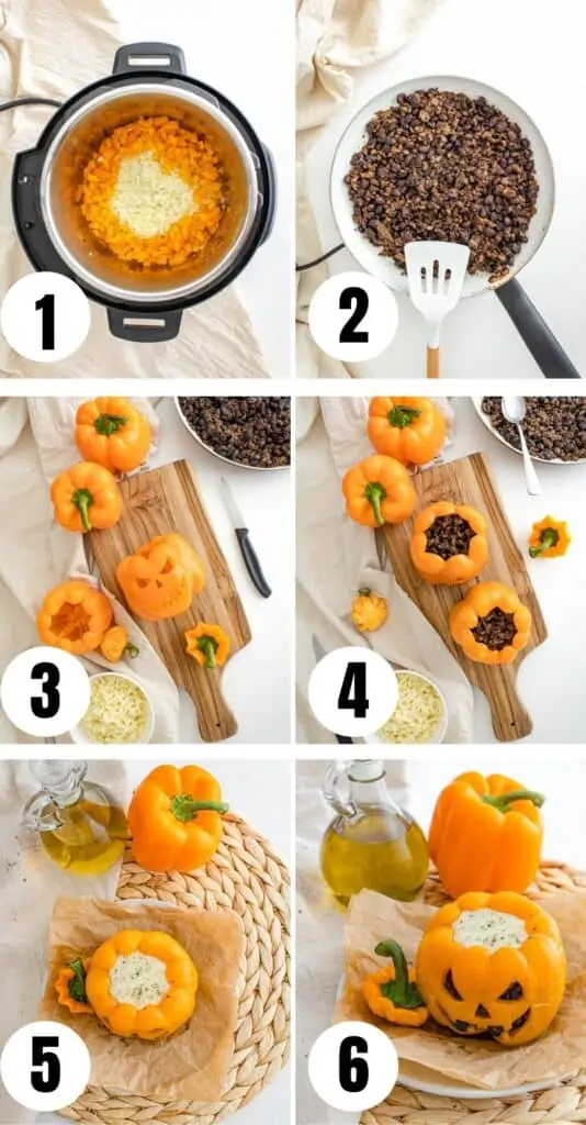 Steps to create and make bell peppers