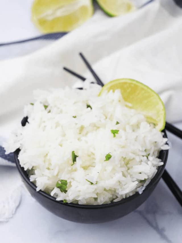 Instant Pot Cilantro Lime Rice Story Saving Dollars and Sense