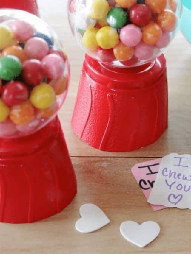 Valentines Day Mini Gum Ball Machines Story