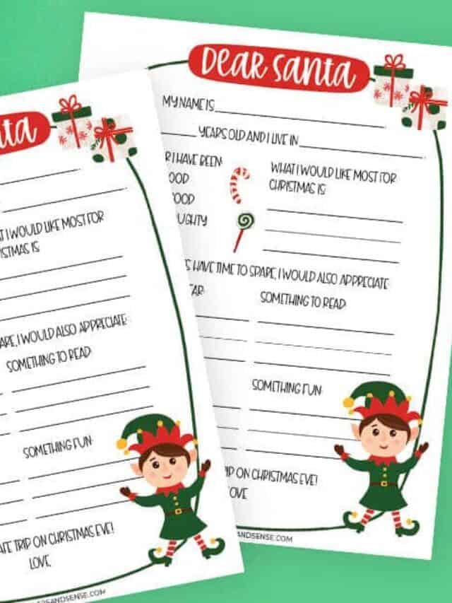 Printable Letter to Santa Story