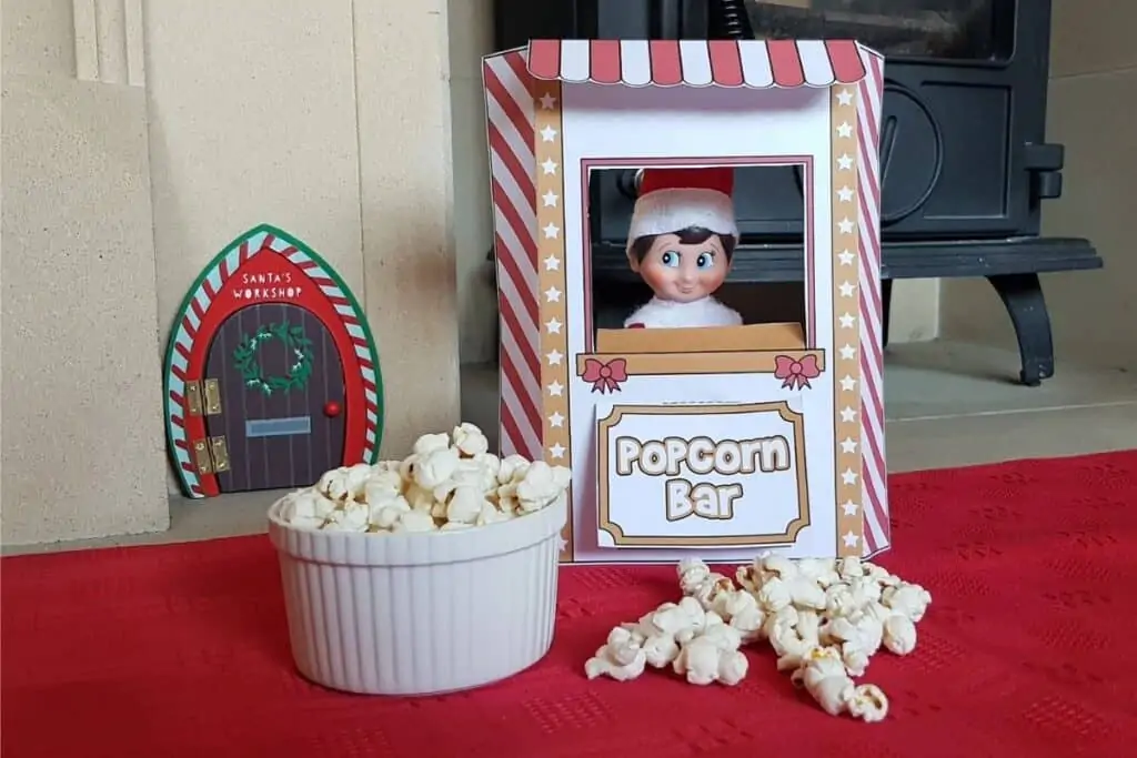 Elf on the shelf printable snack shack.