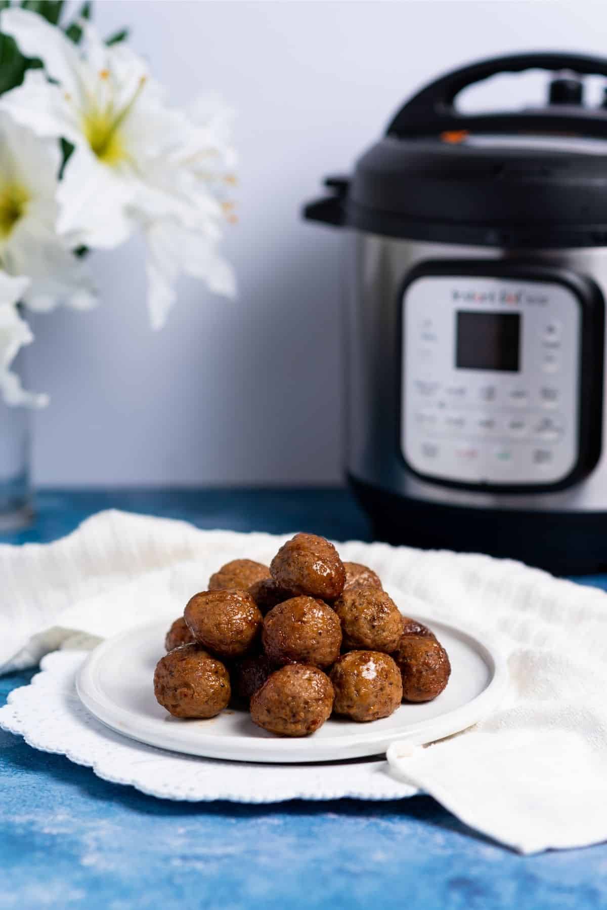 Grape Jelly Meat Balls Instant Pot Recipe