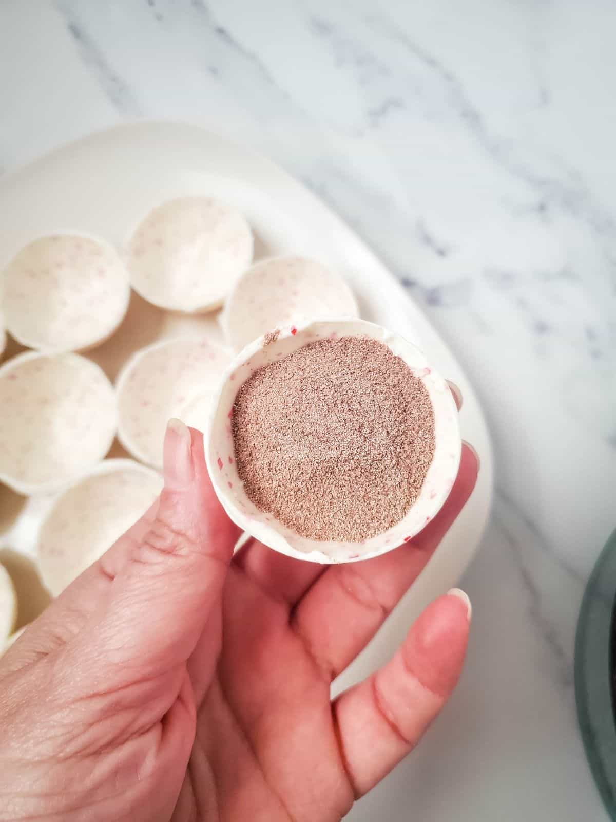 Peppermint Hot Chocolate Bombs Recipe - Saving Dollars and Sense