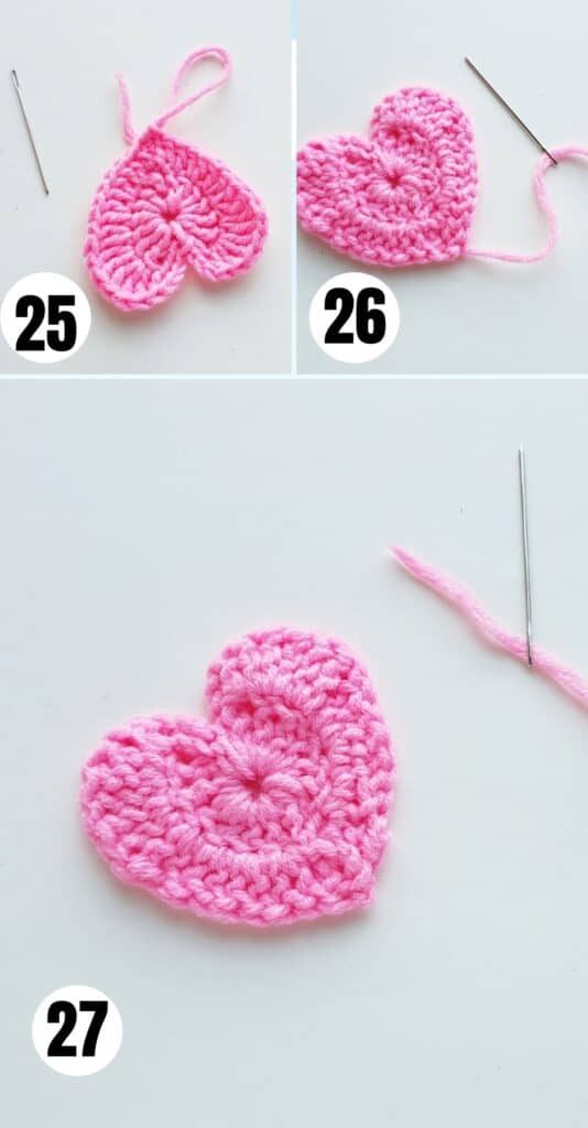 Easy Crochet Hearts Pattern and Tutorial - Saving Dollars & Sense