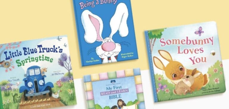 A variety of children's books.