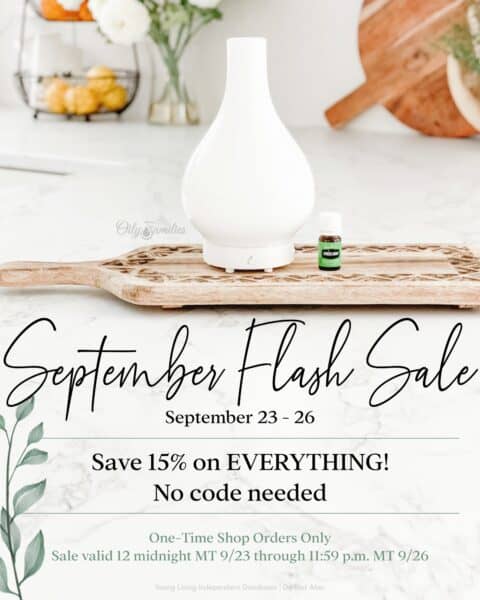 Young Living September sale coupon.