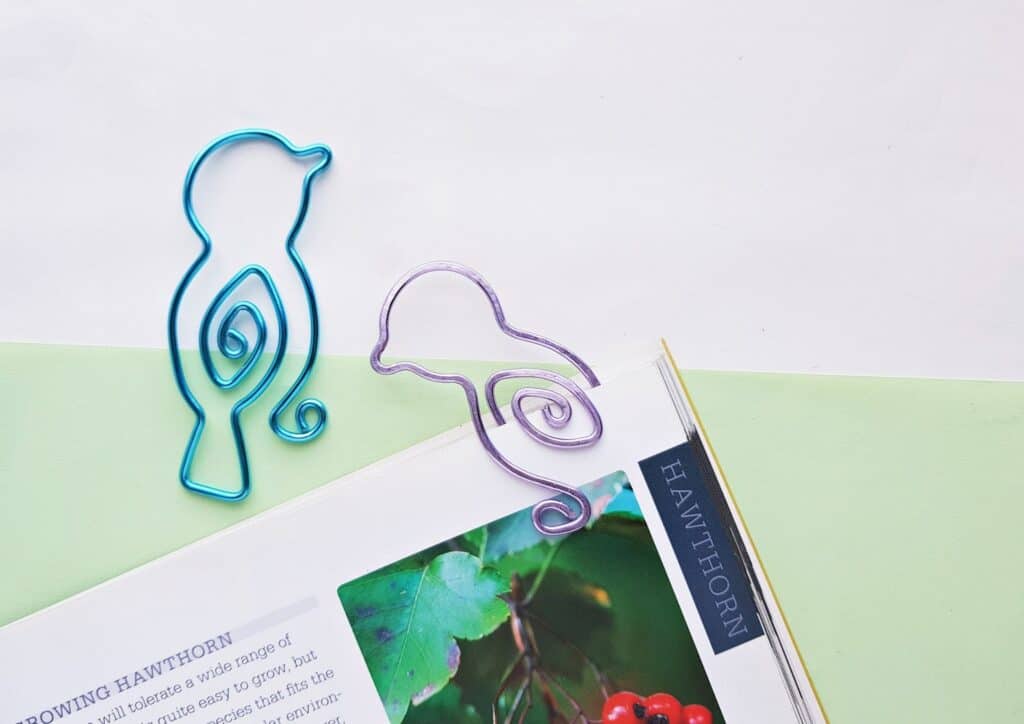 Wire Bird DIY Bookmark Template - Saving Dollars & Sense