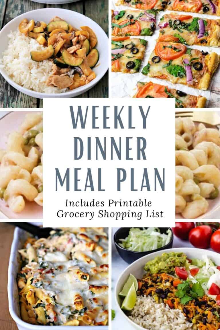 Weekly dinner meal plan roundup.