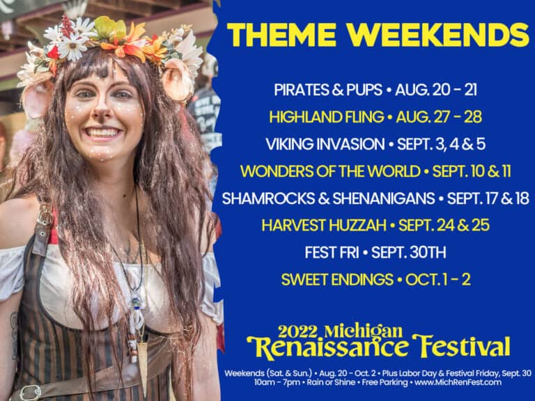 2022 Michigan Renaissance Festival DISCOUNTED TICKETS