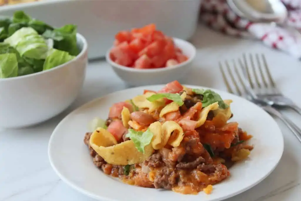 Potluck Recipe: Walking Taco Casserole by Saving Dollars and Sense