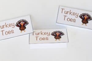 Turkey Toes FREE Printable - Saving Dollars &amp; Sense