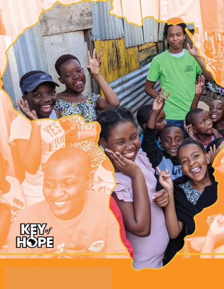 A poster promoting the Key of Hope project in Africa.