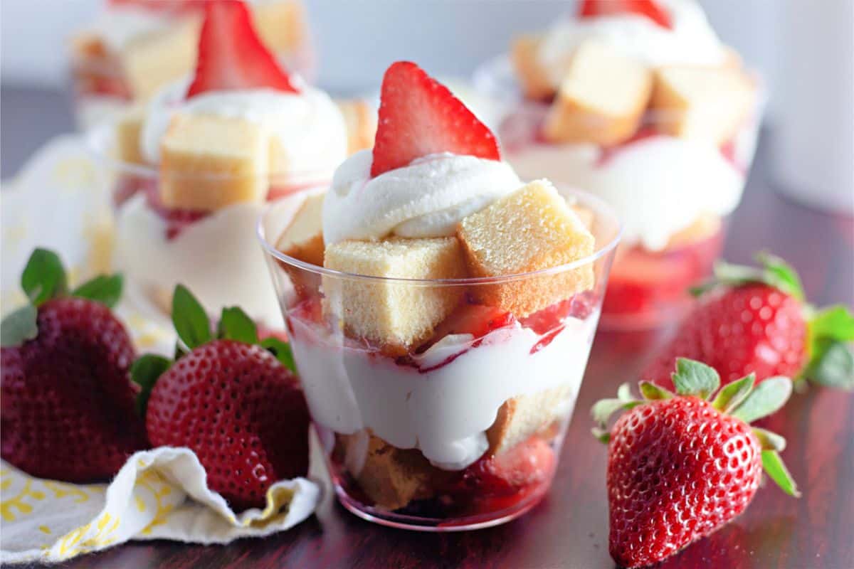 Strawberry Shortcake Trifle Cups - Num's the Word