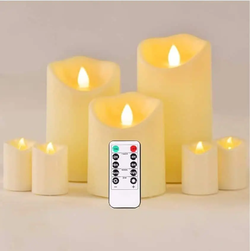 October 20th Deals: A set of candles with remote control.