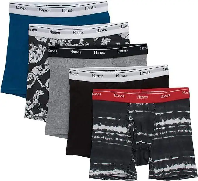 5 pack of men's boxer briefs with a tie dye pattern - October 14th Deals.