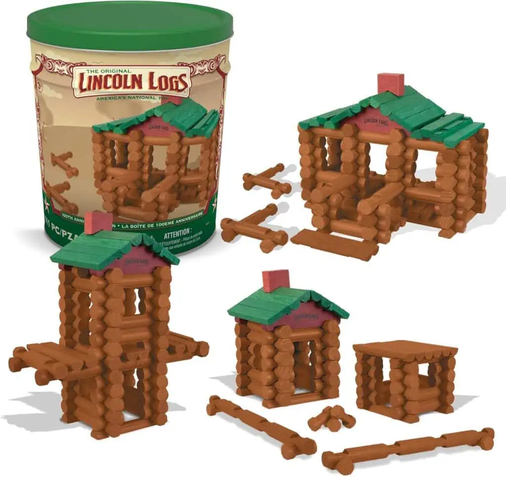 Lincoln logs building set on Prime Day.