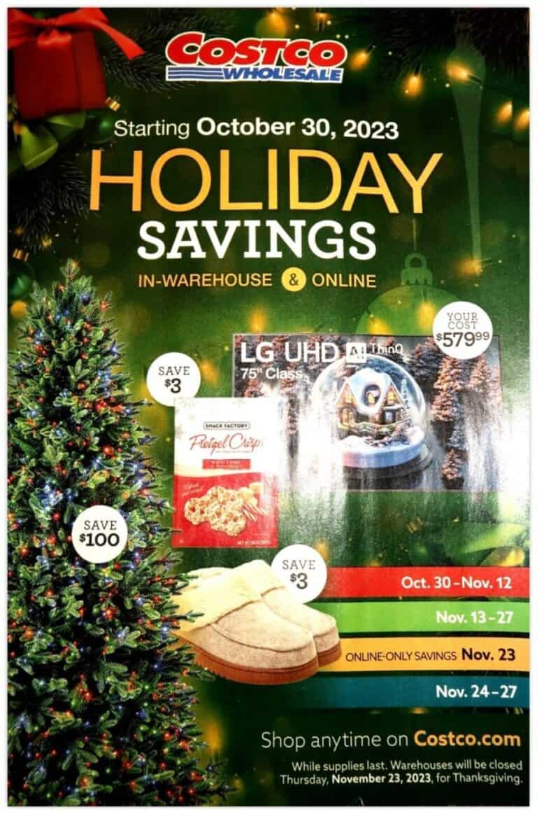 A flyer for the Costco Black Friday Sales, featuring incredible holiday savings.