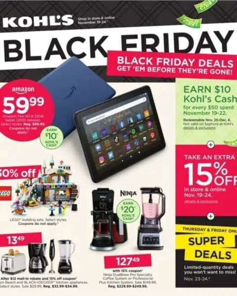 Kohl's Black Friday sales offer incredible deals.