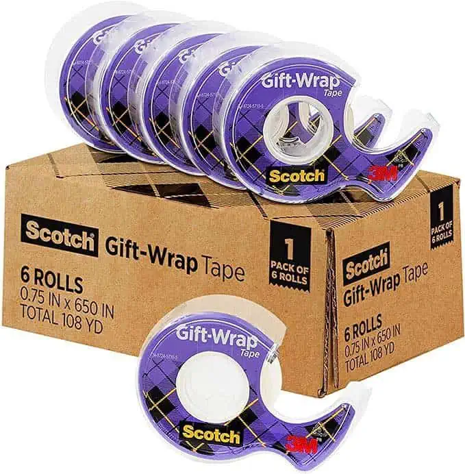 Get ready for the holiday season with Scotwap gift wrap tape in a box. With its convenient packaging, this tape is perfect for all your gift wrapping needs. Don't miss out on the amazing deals